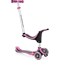 Globber Children’s EVO 4-en-1 Patinete Infantil- Infantil- EVO 4-In-1 Plus- Rosa Oscuro- n-a